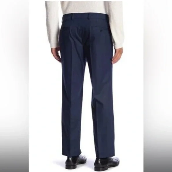The Savile Row Company Mayfair Navy Pants 46R/40W - Picture 2 of 4
